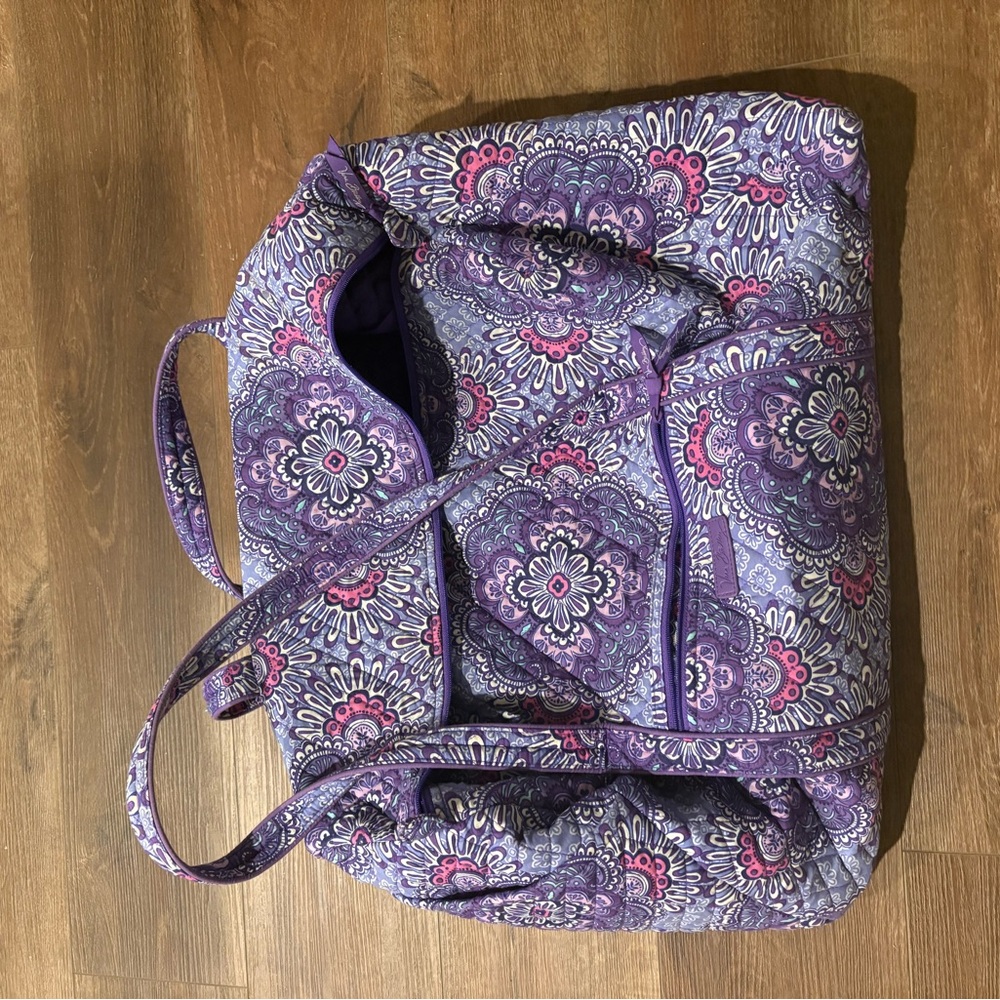 Vera Bradley Purple Patterned Large Tote